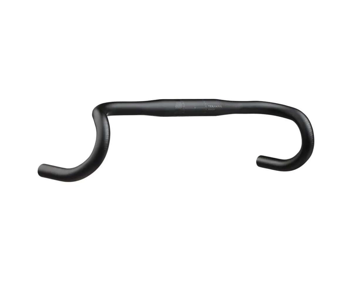 Teravail Handlebars|Radia 12 Drop Handlebar (Black) (Aluminum) (38cm) (31.8mm Clamp)