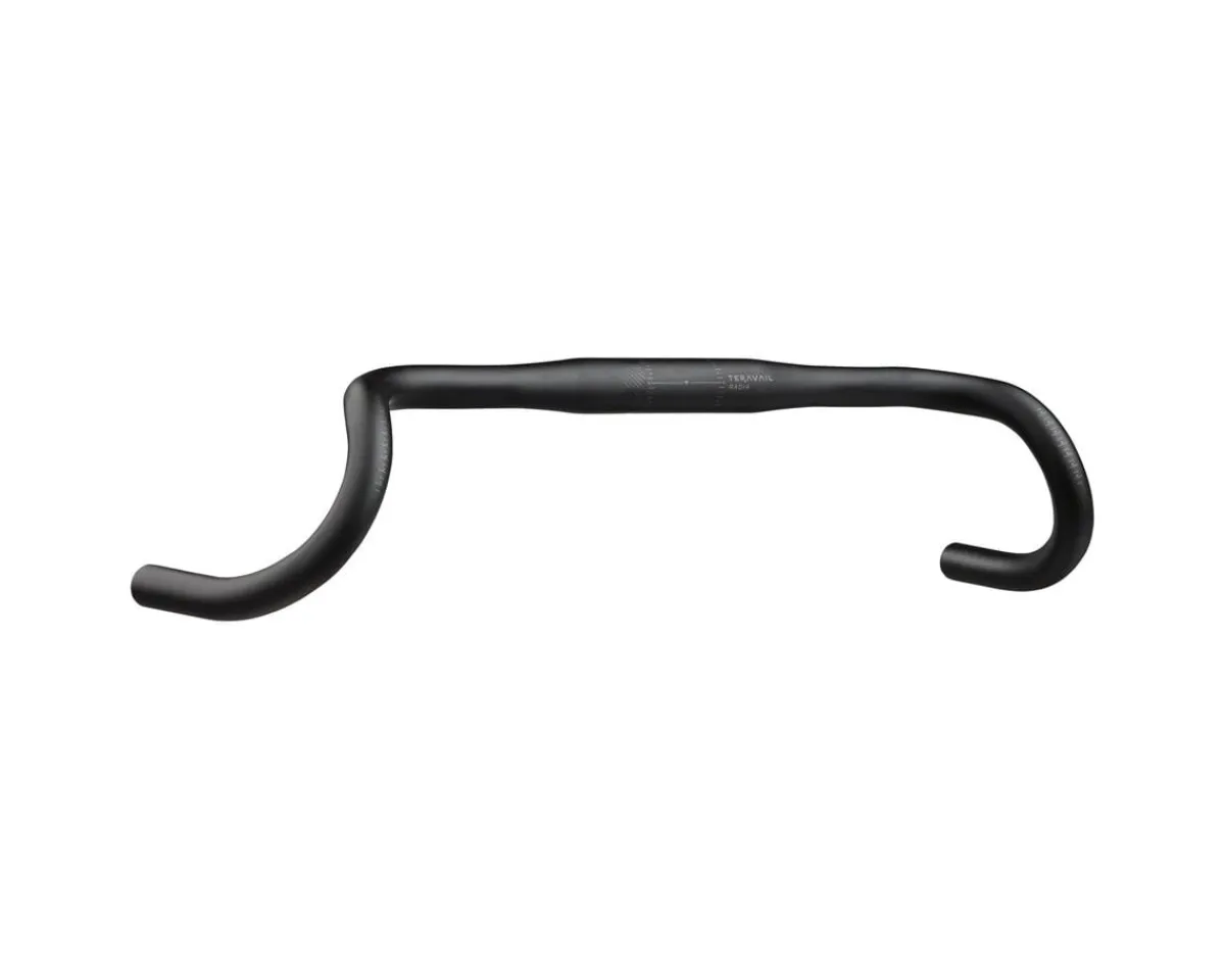 Teravail Handlebars|Radia 24 Drop Handlebar (Black) (Aluminum) (38cm) (31.8mm Clamp)