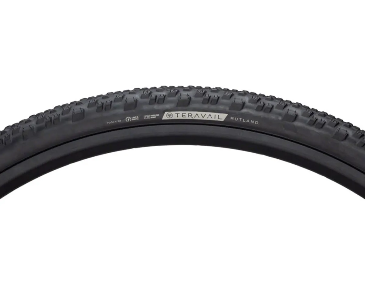 Teravail Tires|Holiday Shopping|Rutland Tubeless Gravel Tire (Black) (700c) (38mm) (Light & Supple)
