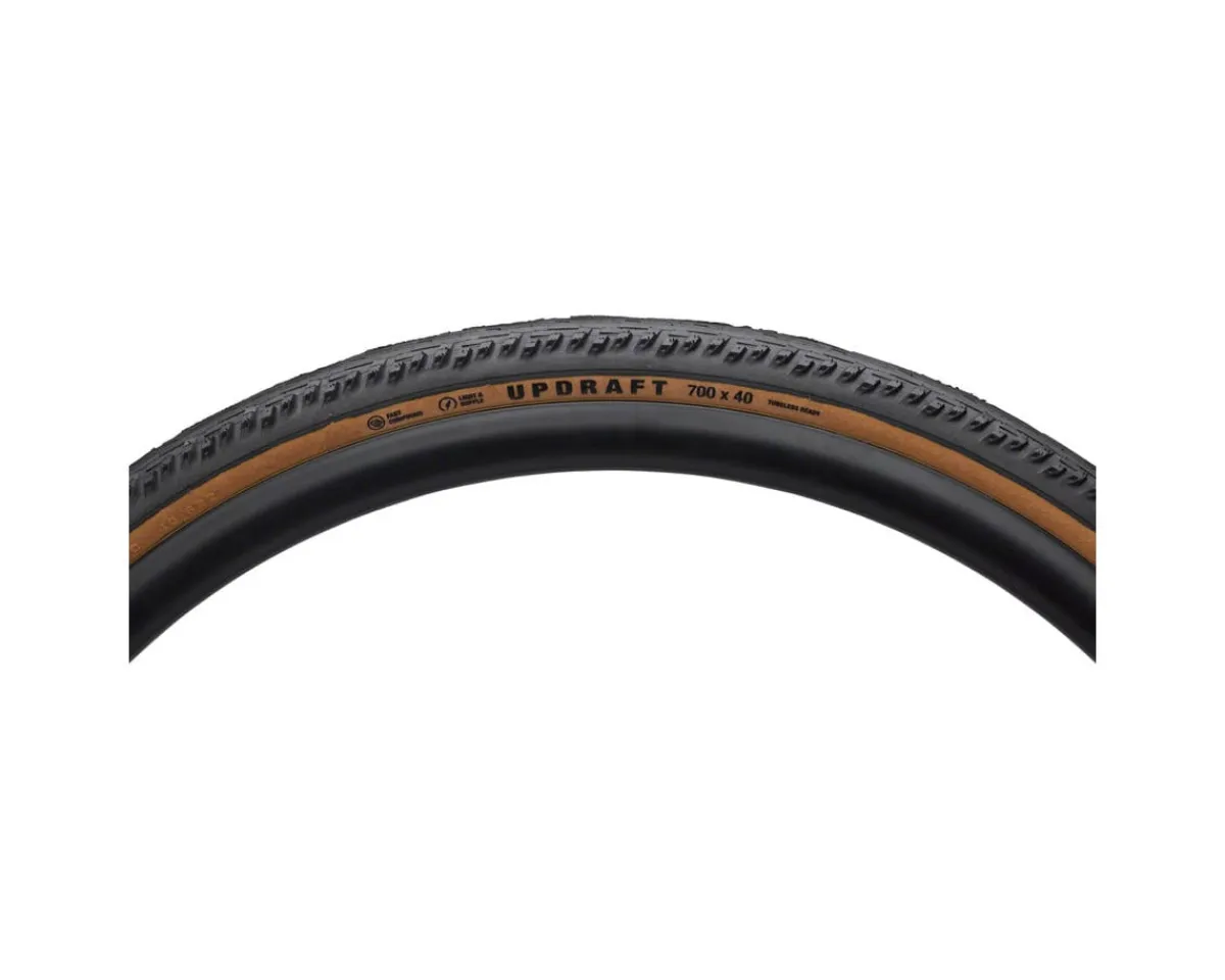 Teravail Tires|Updraft Tubeless Gravel Tire (Tan Wall) (700c) (35mm) (Durable) (Fast Compound)