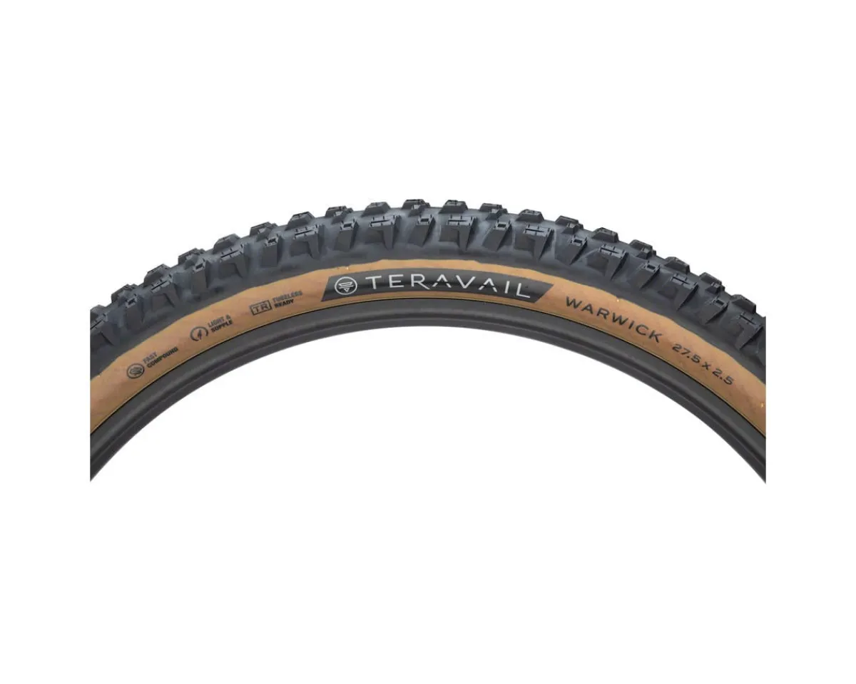 Teravail Tires|Warwick Tubeless Mountain Tire (Tan Wall) (27.5") (2.5") (Fast/Light & Supple)