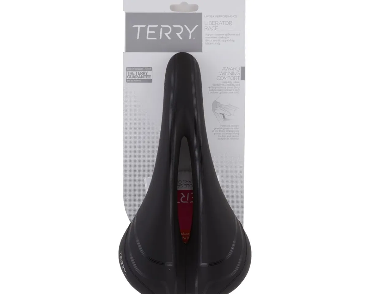 Terry Saddles & Seats|Liberator Race Saddle (Black) (TI-316 Rails) (147mm)