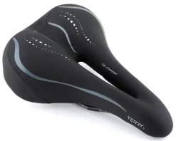 Terry Saddles & Seats|Liberator X Gel Italia Saddle (Black) (Steel Rails) (163mm)