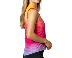 Terry Clothing Sale|Women'S|Women's Breakaway Full Zip Sleeveless Jersey (Rainbow Pop) (S)