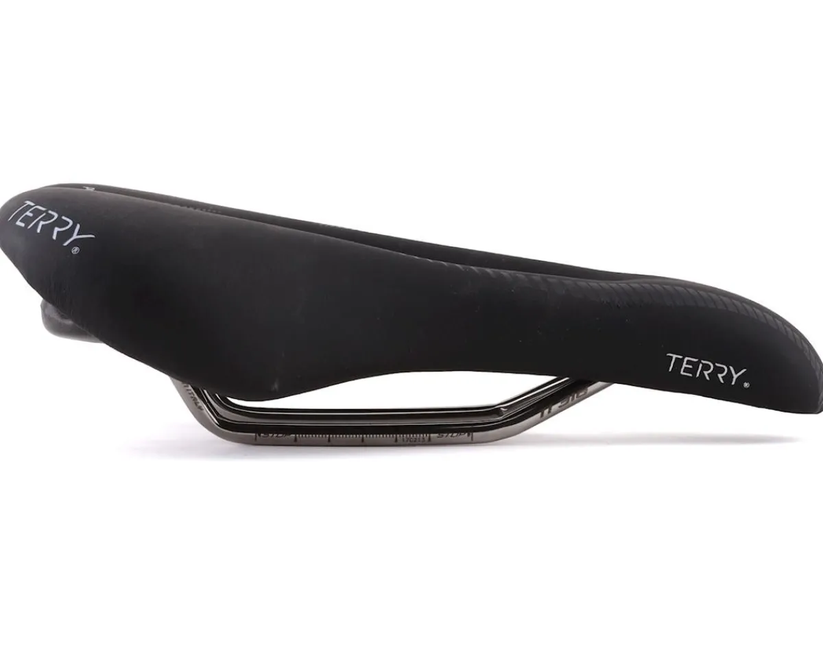 Terry Saddles & Seats|Women's Butterfly Century Saddle (Black) (Titanium Rails) (152mm)