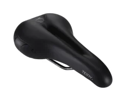 Terry Saddles & Seats|Women's Butterfly Chromoly Gel Saddle (Black) (FeC Alloy Rails) (155mm)