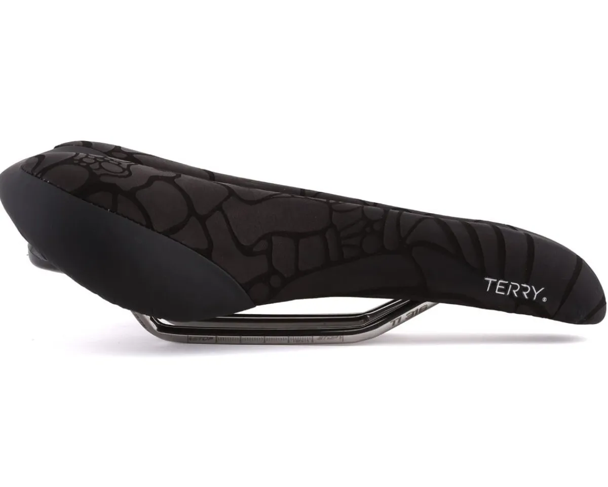 Terry Saddles & Seats|Women's Butterfly Ti Saddle (Black) (Titanium Rails) (155mm)