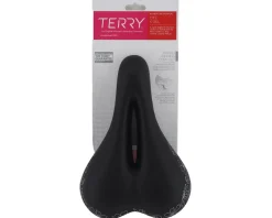 Terry Saddles & Seats|Women's Cite X Gel Saddle (Black/Flower) (Steel Rails) (175mm)