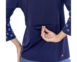 Terry Clothing Sale|Women'S|Women's Merino 3/4 Sleeve Top (Navy) (S)
