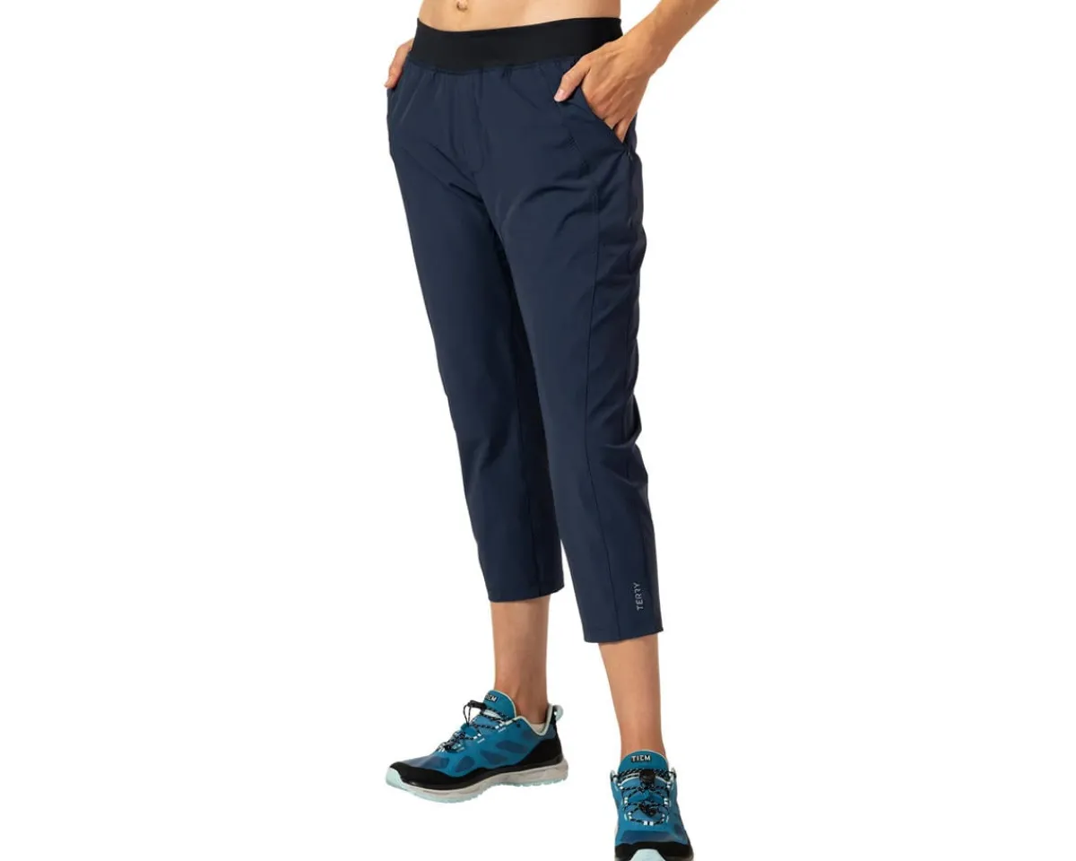 Terry Clothing Sale|Women'S|Women's Pedal Pusher Bike Capri (Black Iris) (XL)