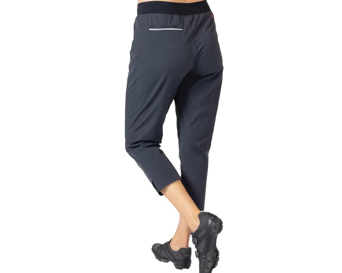 Terry Clothing Sale|Women'S|Women's Pedal Pusher Bike Capri (Ebony) (L)
