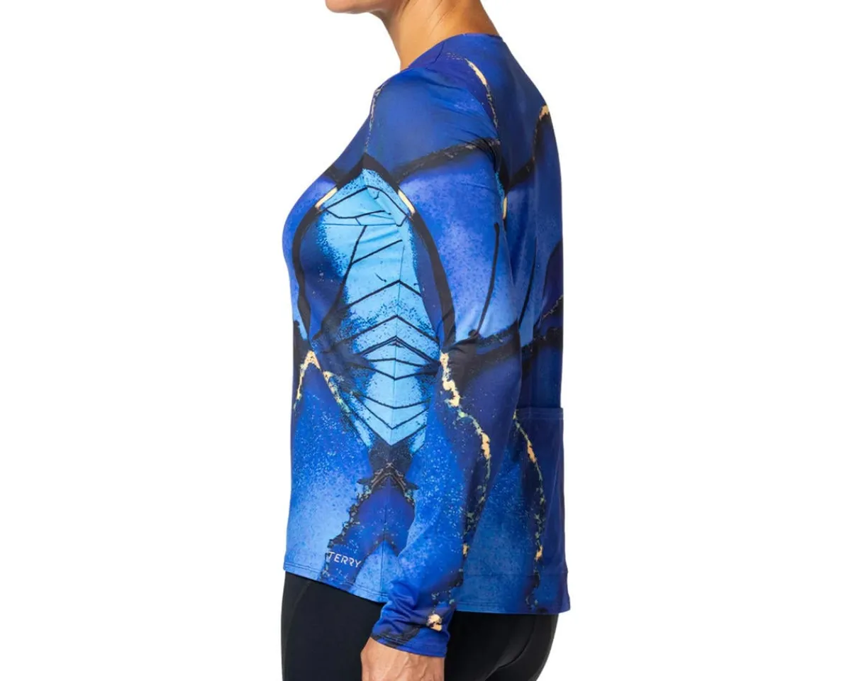 Terry Clothing Sale|Jerseys|Women's Soleil Flow Long Sleeve Top (Cracklewing) (S)