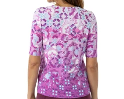 Terry Clothing Sale|Women'S|Women's Soleil Flow Short Sleeve Top (Lavender Mosaic) (S)