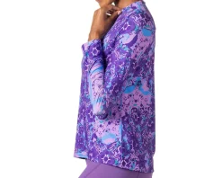 Terry Clothing Sale|Women'S|Women's Soleil Free Flow Long Sleeve Top (Wild Elegance) (S)