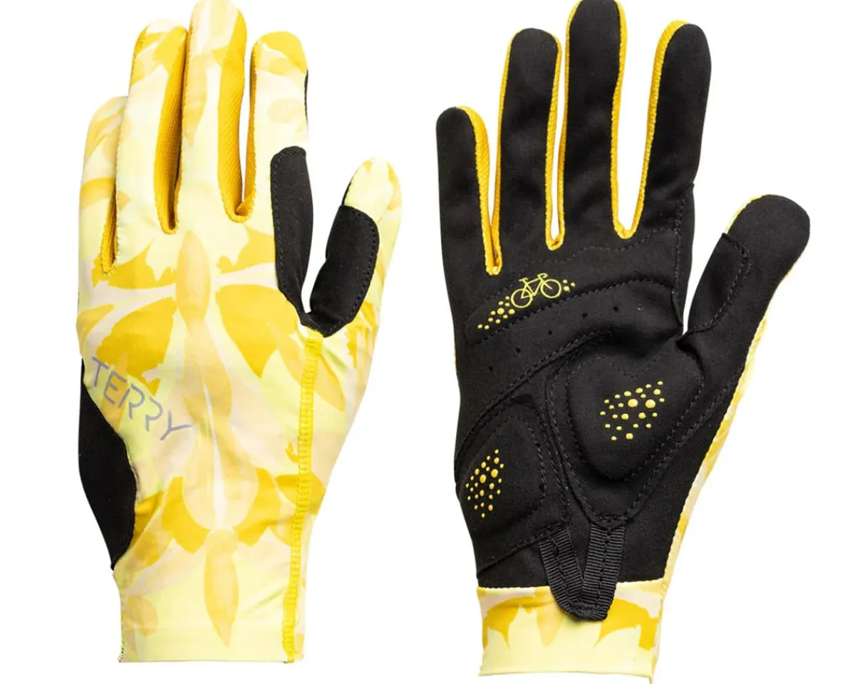 Terry Clothing Accessories|Clothing Sale|Women's Soleil Full Finger Gloves (Aqueous Sun) (L)