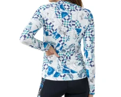 Terry Clothing Sale|Women'S|Women's Soleil Long Sleeve Jersey (Greek Mosaic) (S)