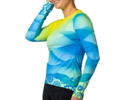 Terry Clothing Sale|Women'S|Women's Soleil Long Sleeve Top (Gear Wave) (S)