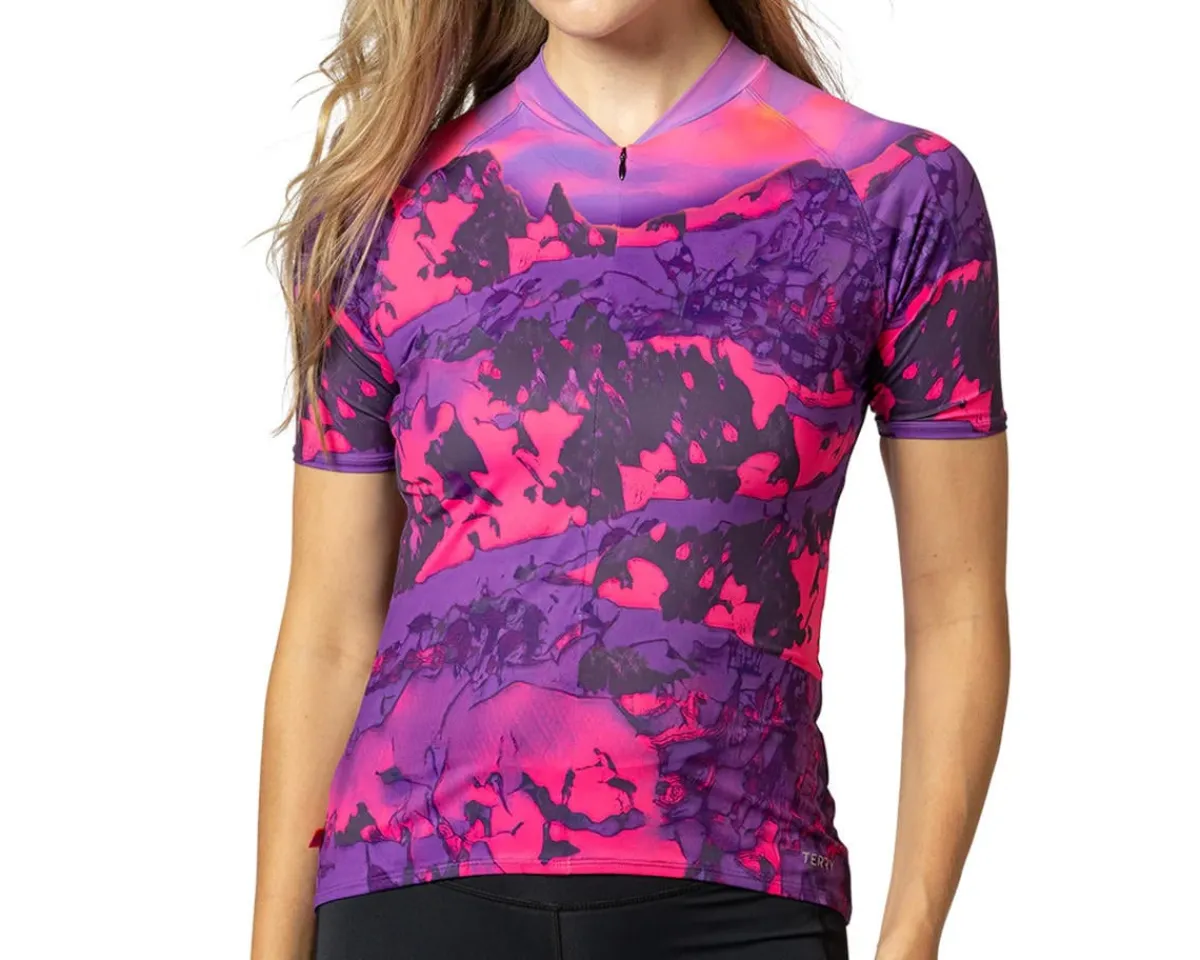Terry Clothing Sale|Women'S|Women's Soleil Short Sleeve Jersey (Beartooth Fuchsia) (S)