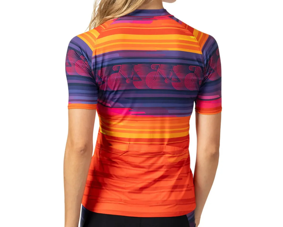 Terry Women'S|Jerseys|Women's Soleil Short Sleeve Jersey (Horizoom) (L)
