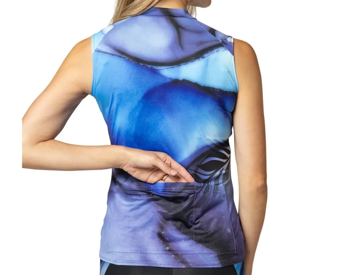 Terry Clothing Sale|Women'S|Women's Soleil Sleeveless Jersey (Blue Monarch) (S)