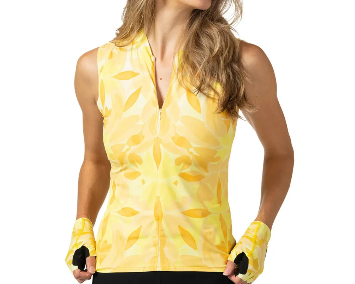 Terry Clothing Sale|Women'S|Women's Soleil Sleeveless Jersey (Aqueous Sun) (XL)