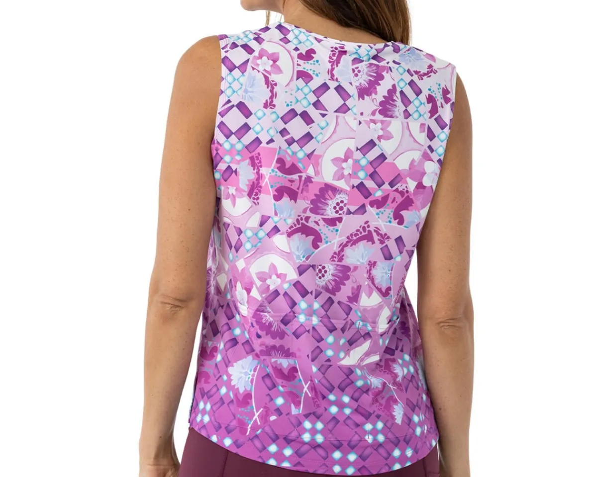 Terry Clothing Sale|Women'S|Women's Soleil Split Tank (Lavender Mosaic) (S)