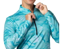 Terry Clothing Sale|Women'S|Women's Sunblocker Long Sleeve Jersey (Sea Nymph) (S)
