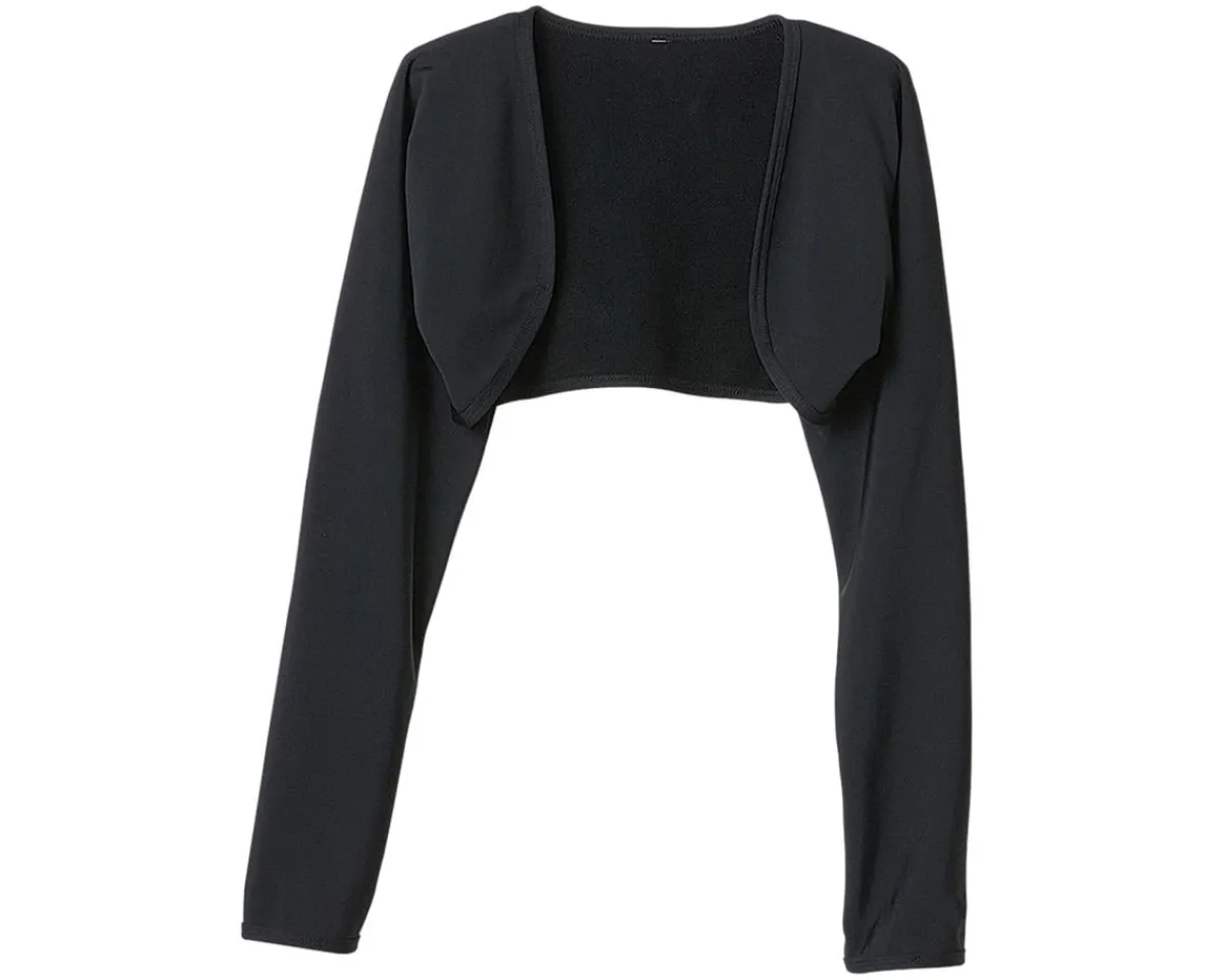 Terry Clothing Accessories|Clothing Sale|Women's Thermal Bolero Long Sleeve Top (Black) (S/M)