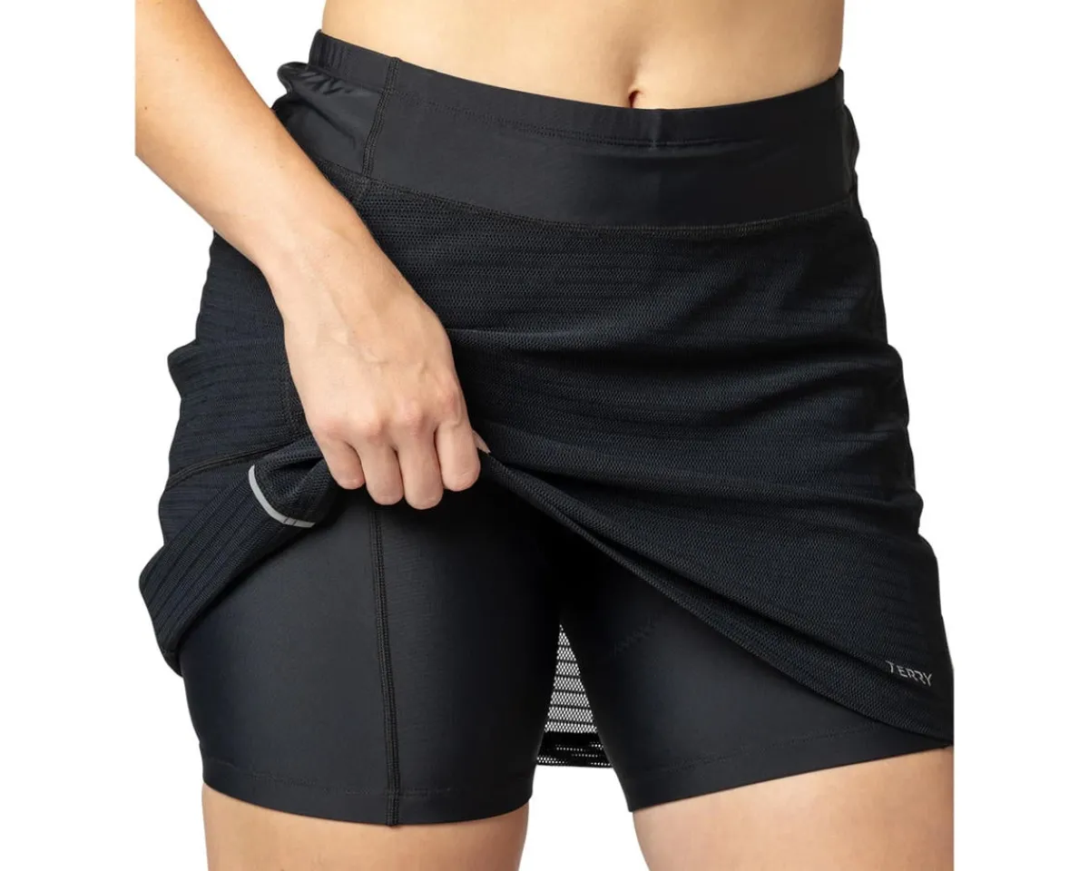 Terry Women'S|Shorts & Bibs|Women's Trixie Mesh Bike Skort (Black Mesh) (S)