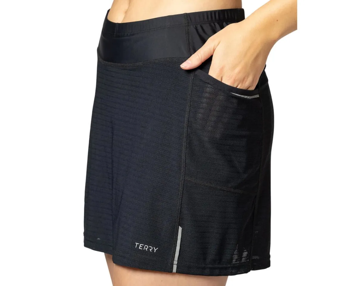 Terry Women'S|Shorts & Bibs|Women's Trixie Mesh Bike Skort (Black Mesh) (S)