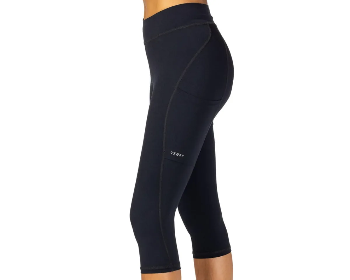 Terry Tights & Pants|Women's Wayfarer Capri Knickers (Onyx) (S) (w/ Chamois)