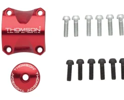 Thomson Stems & Parts|Stem Faceplate Dress Up Kit (Red) (For X4) (31.8mm)