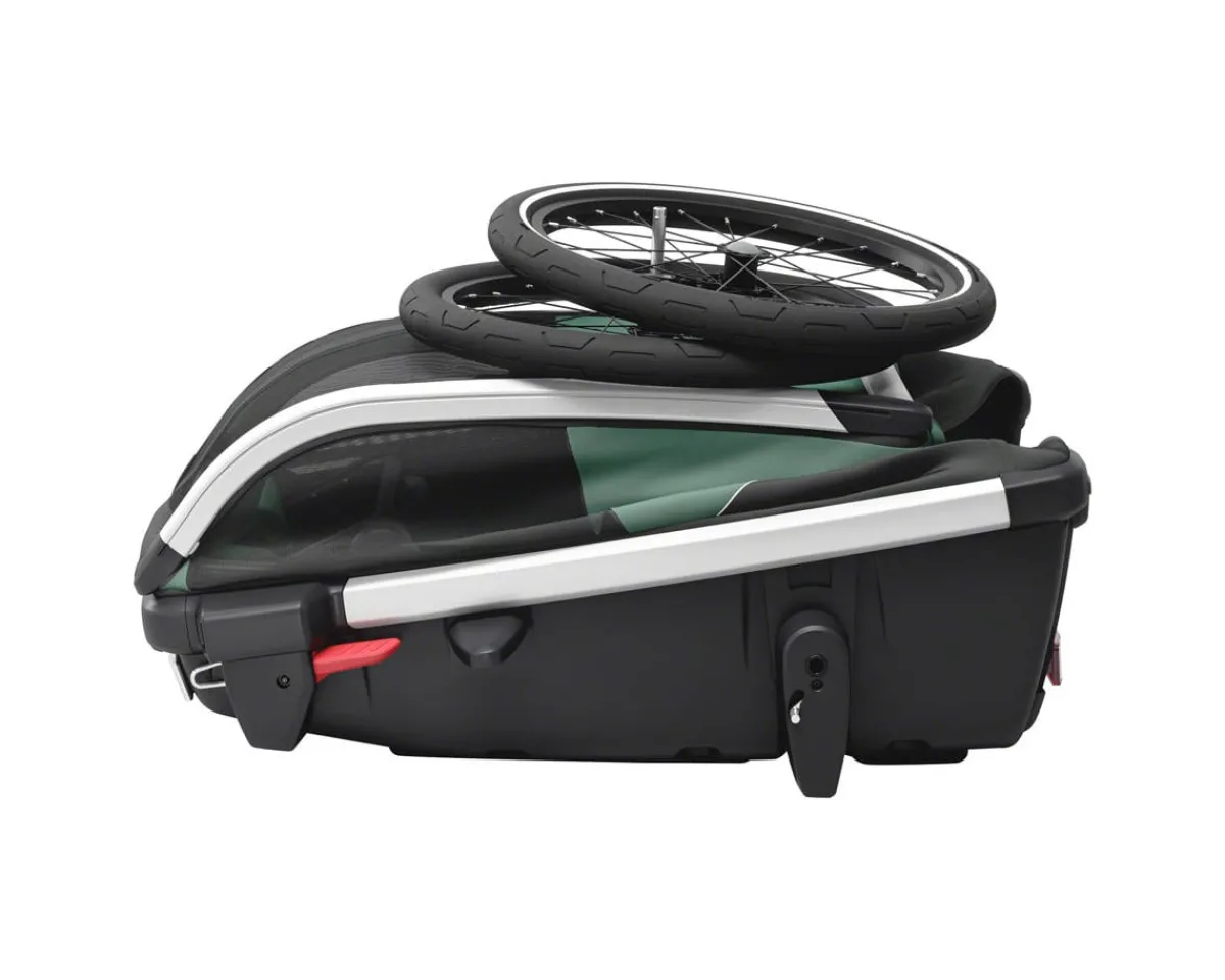Thule Racks, Fenders, & Trailers|Bexey Dog Carrier Bike Trailer (Hazy Green) (M)