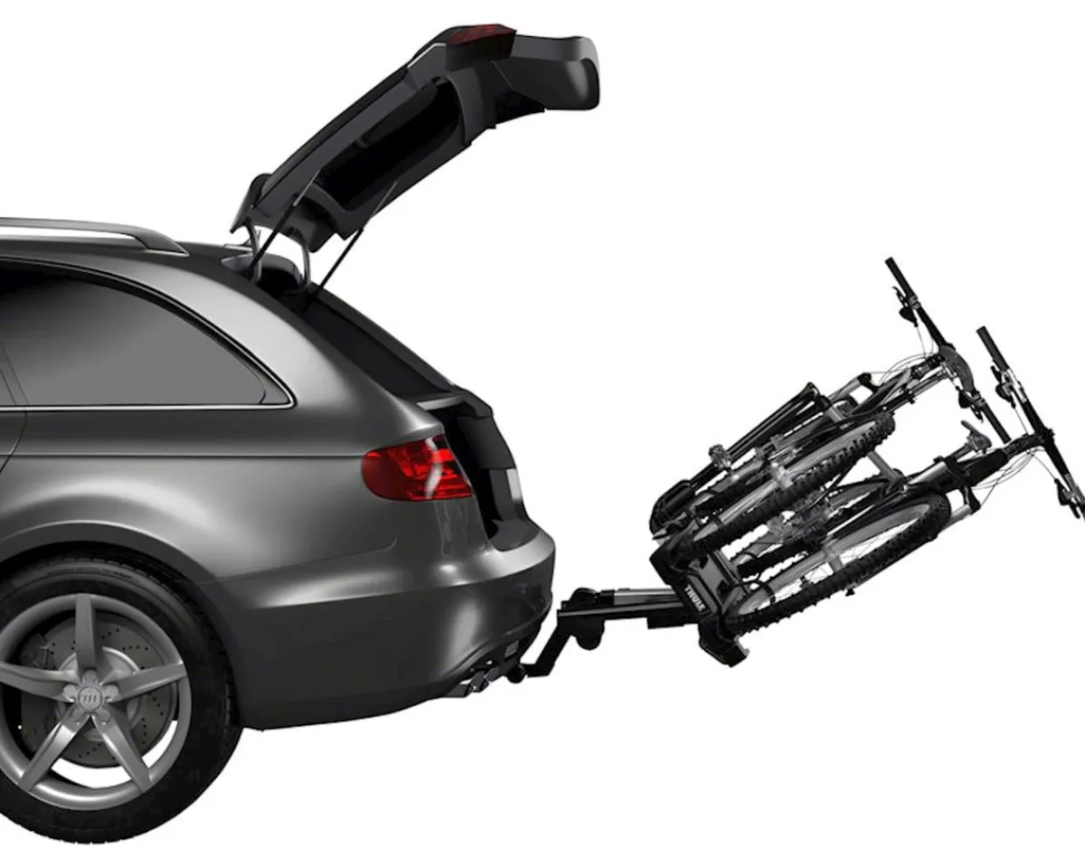 Thule Vehicle Bike Racks|Easyfold XT Hitch Rack (Black/Silver) (2 Bikes) (1.25 & 2" Receiver)