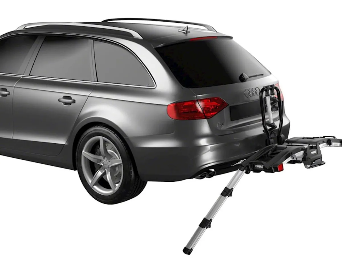 Thule Vehicle Bike Racks|Easyfold XT Hitch Rack (Black/Silver) (2 Bikes) (1.25 & 2" Receiver)
