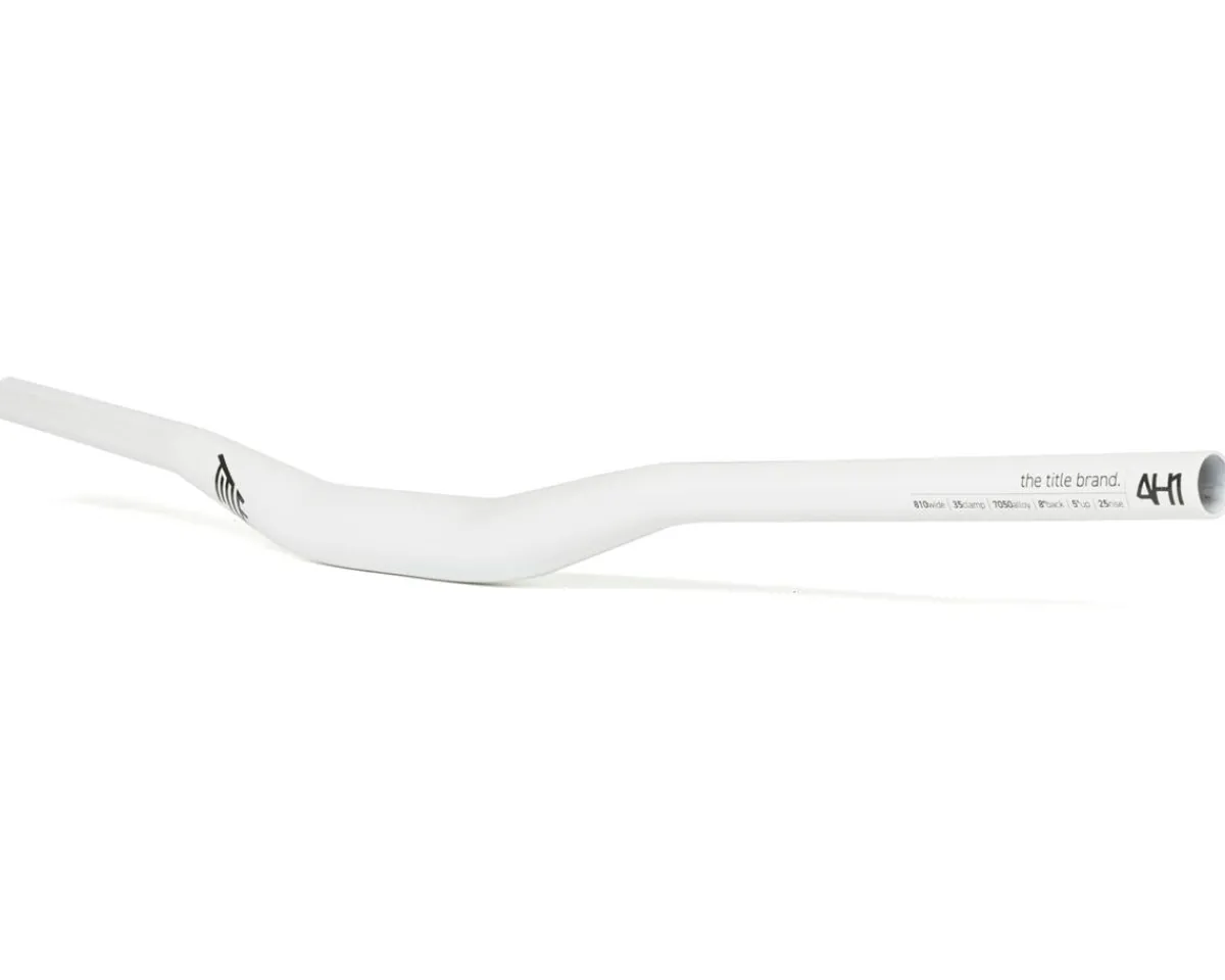 Title MTB Handlebars|AH1 35mm Handlebar (White) (35mm) (25mm Rise) (810mm) (5/8° Sweep)