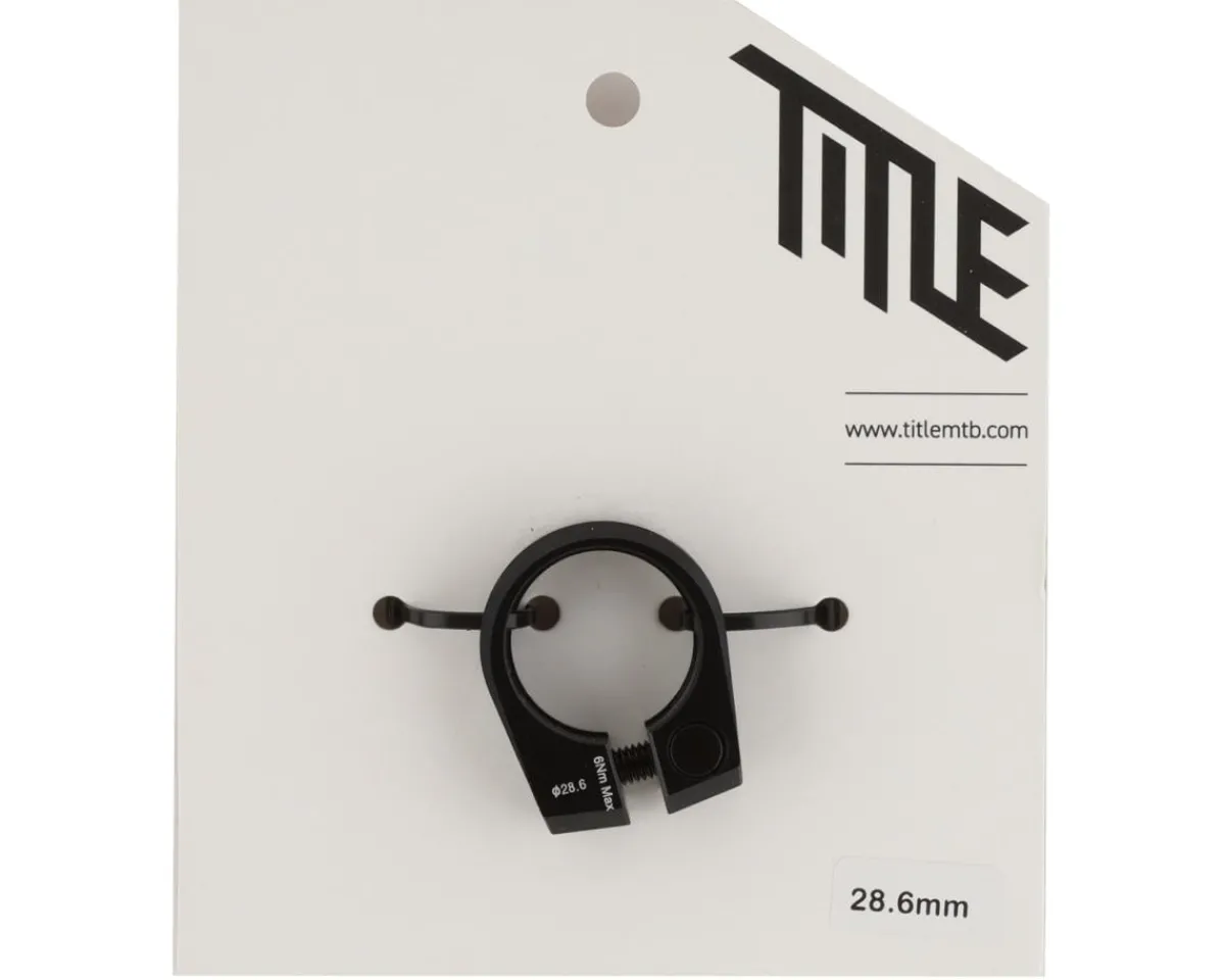 Title MTB Seatposts & Clamps|Seatpost Clamp (Black) (28.6mm)