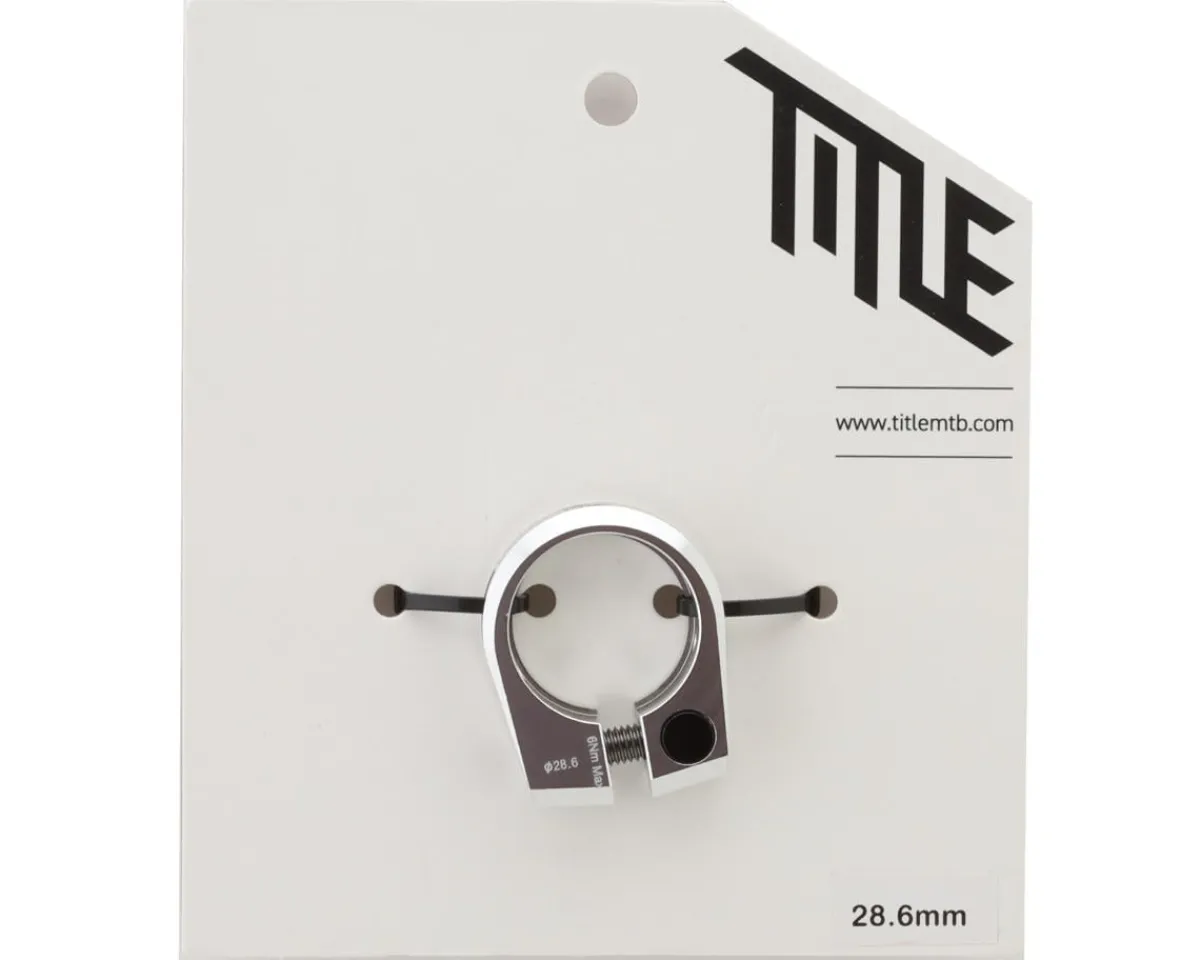 Title MTB Seatposts & Clamps|Seatpost Clamp (Chrome) (28.6mm)