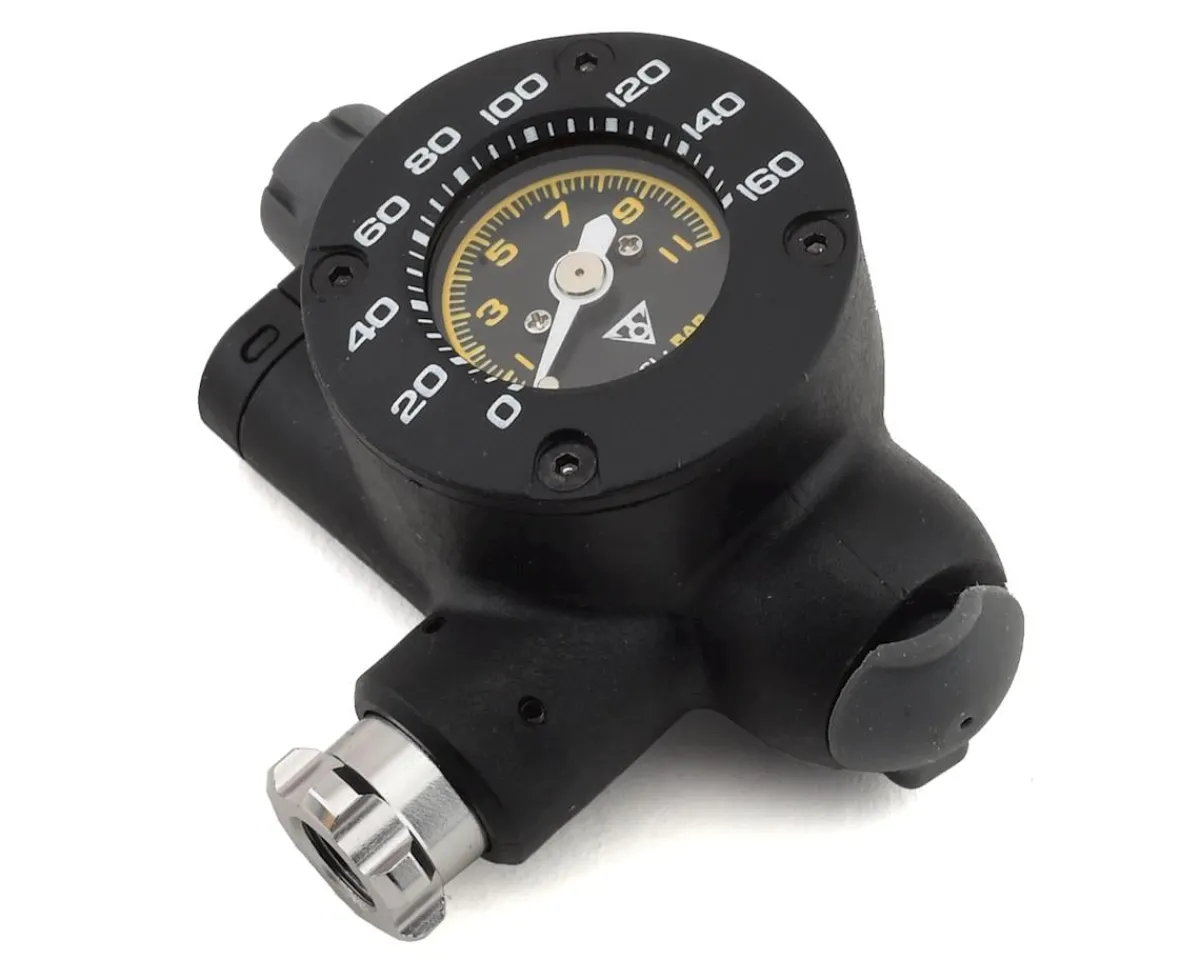 Topeak Pumps & Co2|Pumps & Co2|Airbooster G2 CO2 Inflator w/ Pressure Gauge (Black)
