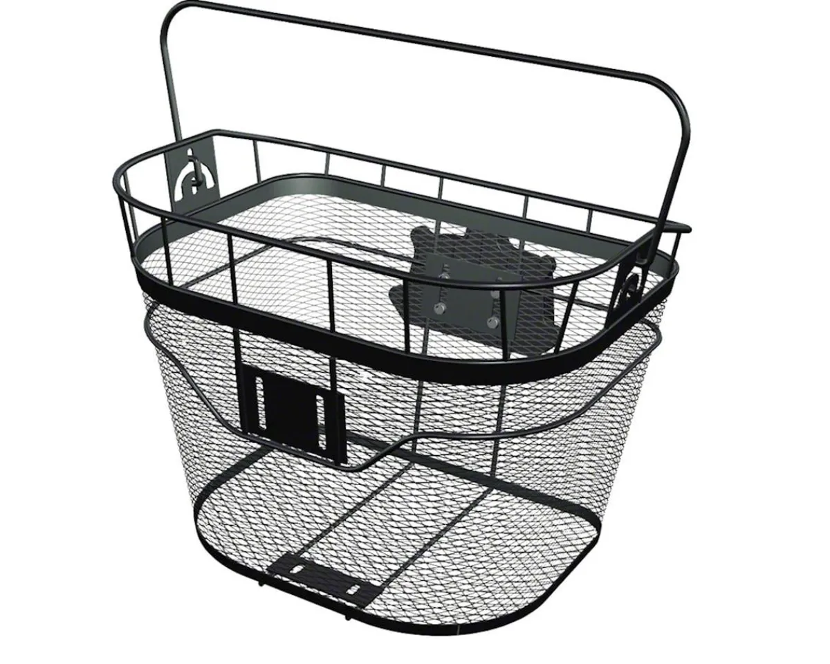 Topeak Racks, Fenders, & Trailers|Front Basket (Black) (w/Attachment Hardware)