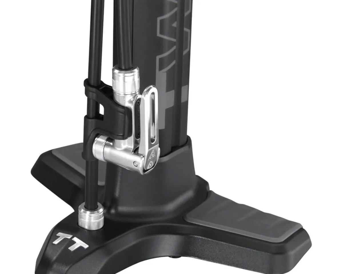 Topeak Pumps & Co2|Pumps & Co2|Joeblow Twin Turbo Floor Pump (Black) (SmartHead)