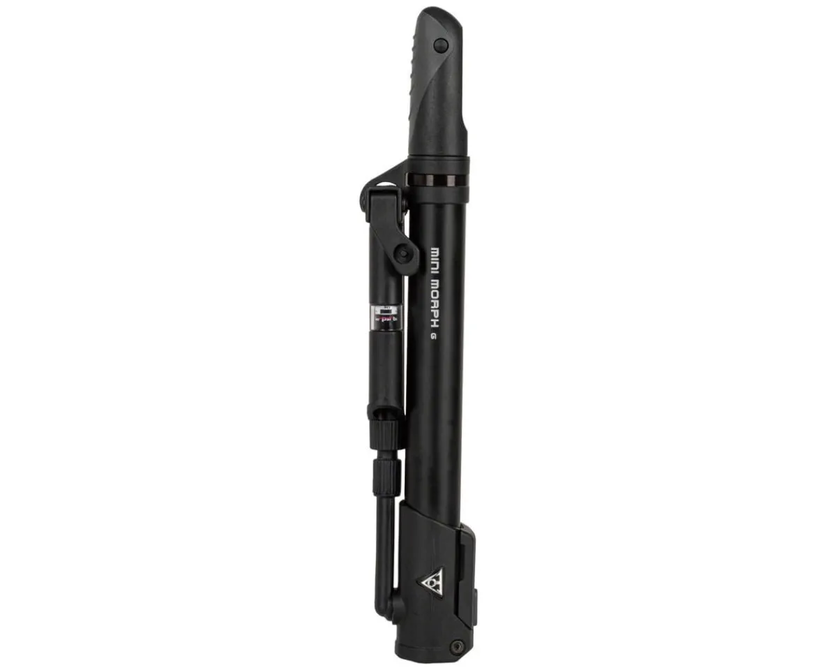 Topeak Pumps & Co2|Pumps & Co2|Mini Morph G Pump (Black) (Gravel) (160psi) (w/Gauge)