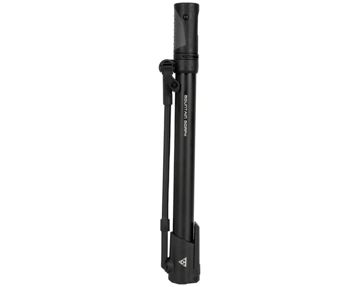 Topeak Pumps & Co2|Pumps & Co2|Mountain Morph Hand Pump (Black) (160 PSI)