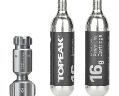 Topeak Pumps & Co2|Pumps & Co2|Ninja Master (Plus CO2 FuelPack) (Includes Two 16g CO2 Canisters)