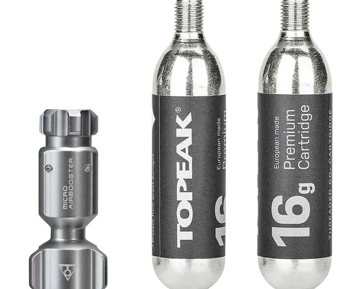 Topeak Pumps & Co2|Pumps & Co2|Ninja Master (Plus CO2 FuelPack) (Includes Two 16g CO2 Canisters)