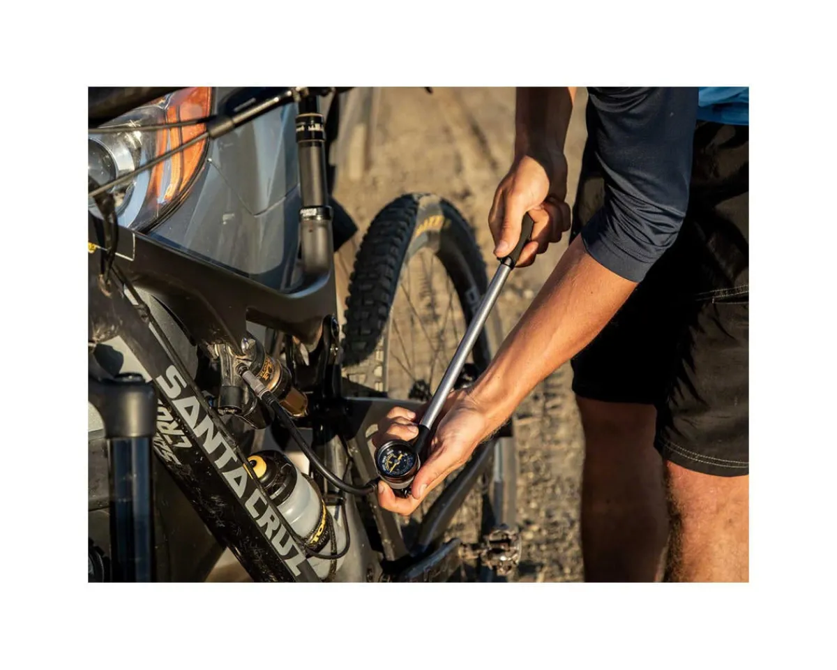 Topeak Pumps & Co2|Suspension|Pocketshock DXG XL Shock Pump (Silver/Black)