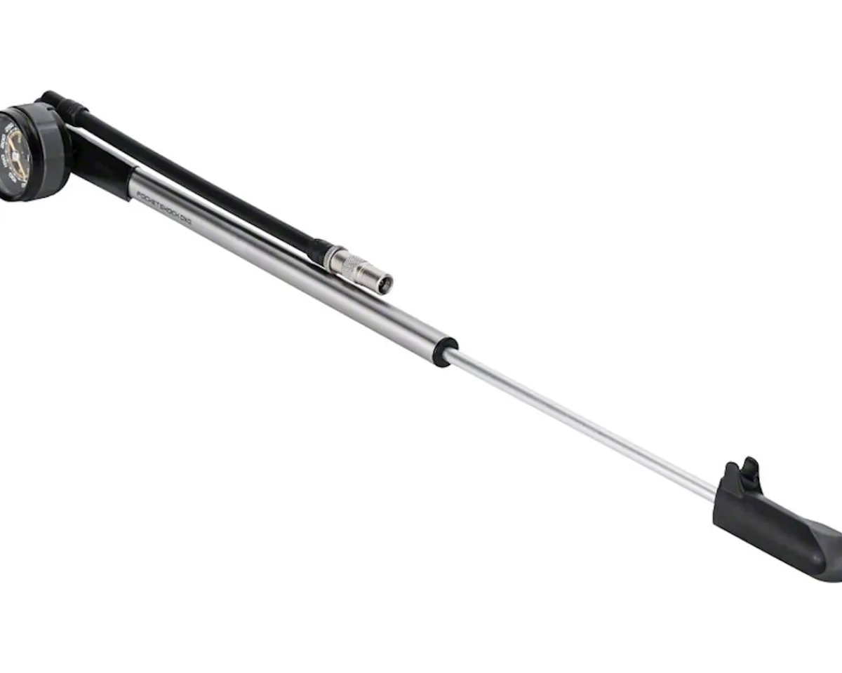 Topeak Pumps & Co2|Suspension|Pocketshock DXG XL Suspension Pump (Black/Silver) (360 PSI)