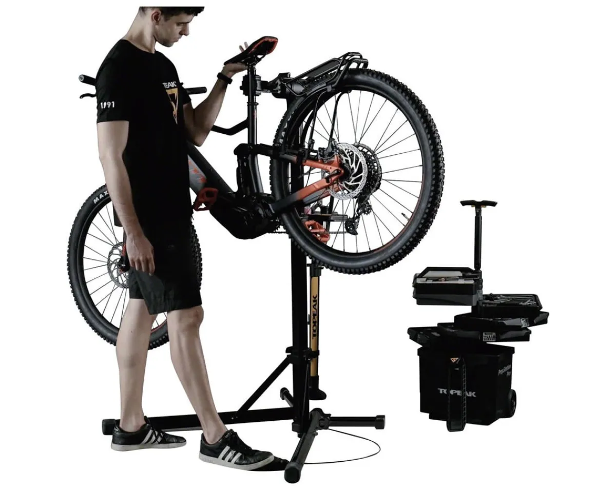 Topeak Bike Repair Stands|PrepStand eUP Pro Repair Stand (Black)