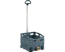 Topeak Racks, Fenders, & Trailers|Trolley Tote Folding MTX Rear Basket (Grey) (25L)