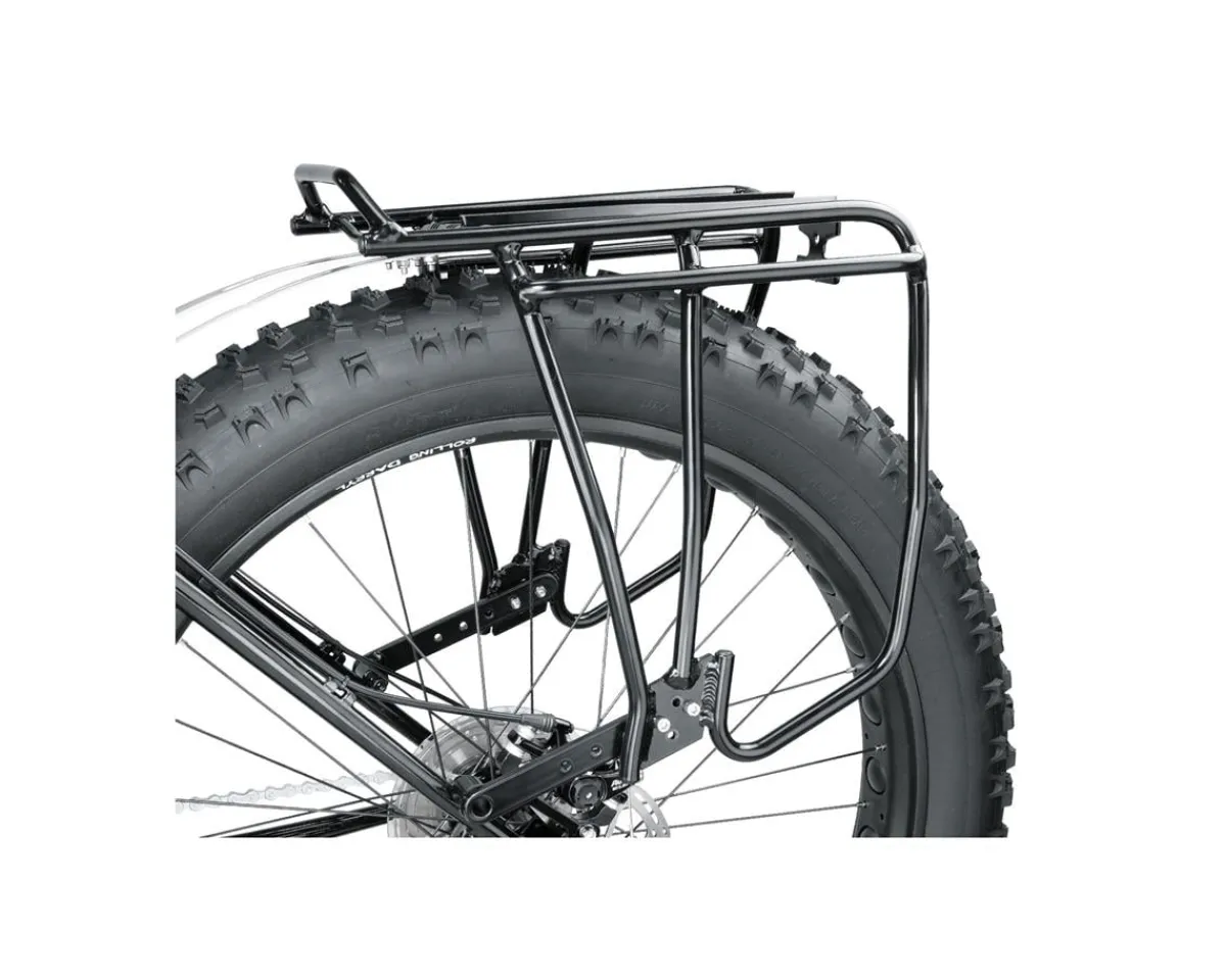Topeak Racks, Fenders, & Trailers|Uni Super Tourist Fat Disc Rear Rack (Black) (Fits 24-26" Fat Tires) (MTX 2.0)